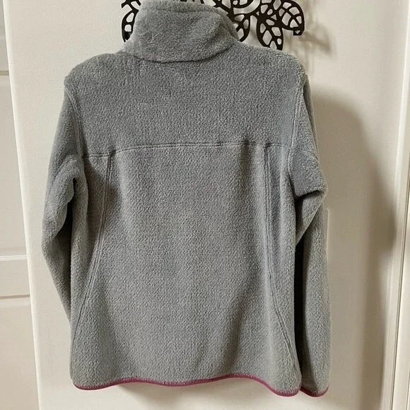 Patagonia Re-Tool Snap-T Gray Pink Pullover Fleece M - Picture 8 of 13